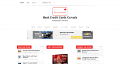 Desktop Screenshot of bestcreditcardscanada.com