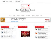 Tablet Screenshot of bestcreditcardscanada.com